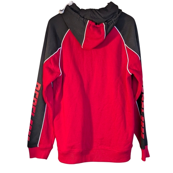 NWT Rebel Minds Fierce Red and Black Hoodie Mens XL Casual Skater Street - Picture 4 of 5